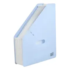 OKAY - Revistero Expandible De Plástico 12 Divisiones Color Azul