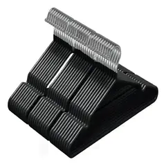 OKAY - Ganchos, Colgadores Para Ropa Antideslizante 100 Unidades Color Negro