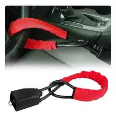MOVI - Traba de Seguridad Anti-Robo Protege tu Auto del Volante al Cinturón
