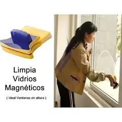 MOVI - LIMPIA VIDRIOS MAGNÉTICO - VENTANAS IMPECABLES SIN RIESGOS
