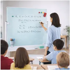 HOMER OUTDOOR - Pizarra cristal Rotativa Blanca 90x120