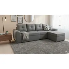 DECO OUTLET - Seccional Modular Bruselas 4.1 en Felpa