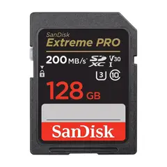 SANDISK - Memoria SD 128 Gb Extreme Pro C10 U3 V30
