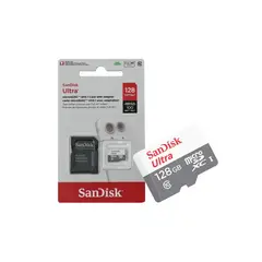 SANDISK - Memoria Micro SD Ultra 128GB UHS-I Clase 10 Con Adaptador