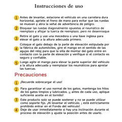 GENERAL - Gata Tijera Mecánica De 2 Toneladas Para Auto