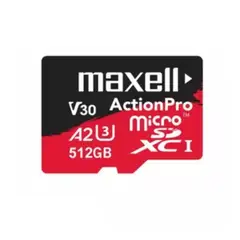 MAXELL - Tarjeta de Memoria Micro SD 8K 512gb 180mbs
