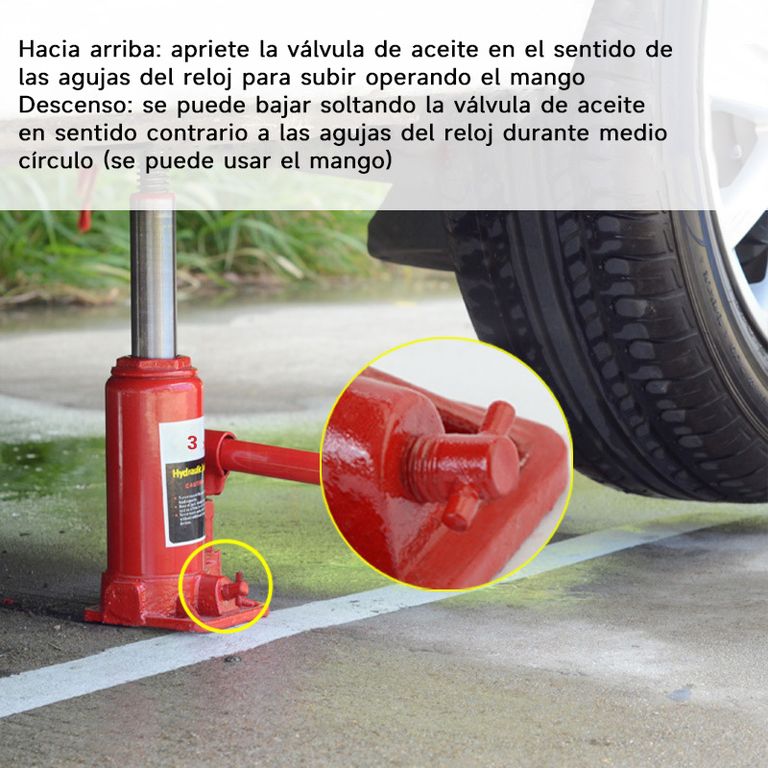 3 Toneladas De Jack Hidráulico A Bordo