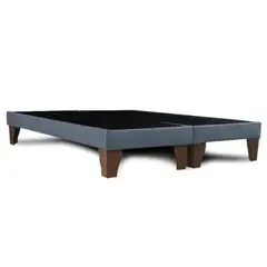 GENERICO - Base De Cama 2 Plazas Dividida Gris