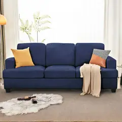 ELEMENT DESIGN - Sofá 3 Cuerpos Catalina 214x92x87 cm Tela Chenille