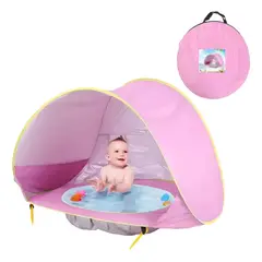 HD HOGAR SPA - Carpa Playa Bebé Piscina 2 En 1 Protección Solar Uv Colores
