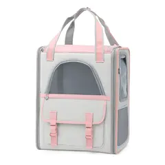 HOOPET - Bolso o Mochila Transportadora Para Mascotas Tendencia Rosa