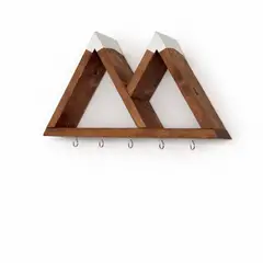 GENERICO - Repisa Perchero de Muro Estilo Montaña