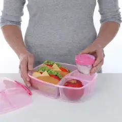 SISTEMA - Lonchera de 3 Secciones para Almuerzo de 2,0 Lts- Fabricado en Nueva Zelandia