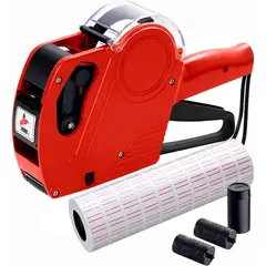 WUWAWDOGA - Fechadora Etiquetadora Pistola Precios Mx5500 Eos +11 Rollos