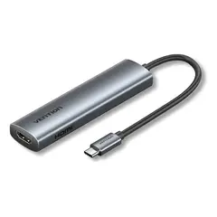 VENTION - Hub Multipuerto Usb C 5 En 1 Hdmi Uhd 4k 100w 3.0 Negro