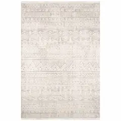 BROOKMAN - Alfombra Turca Vaivien Rectangular Poliéster Beige con Blanco 200 x 290 cm