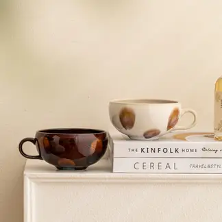 SANTU HOME & DECO - Tazón mug Creme Caramel de 350 ml