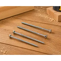GENERICO - Tirafondos 1/4x4 Pulgadas 50 Unidades