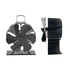 ATURE - Ventilador Estufa A Leña 6 Aspas Chimenea Sin Electricidad