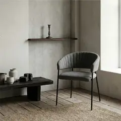 MILK - Silla Comedor Ann II Gris Oscuro