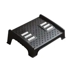 IMPORTCLICK - Masajeador Apoya Pies 6 Rodillo Ajustable 12x32x24 CM Negro