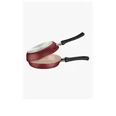 GENERICO - Sartén Doble Antiadherente para Tortillas Tramontina de 20 cm