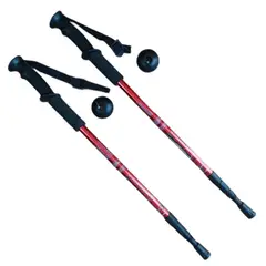 GENERICO - Pack 2 Bastones Trekking Palos Senderismo 3 Tramos Antishock