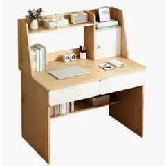 ACTUAL - Escritorio Moderno Con Estantería y Cajones 110x80x48