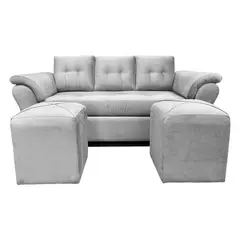 GENERICO - Sofá Newsira+ Puff Felpa