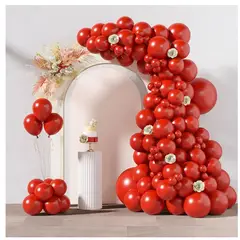 PASTELERIUS - Set X50 Globos Cotillon Fiesta Globos De Cumpleaños 25cm Globos rojos cumpleaños