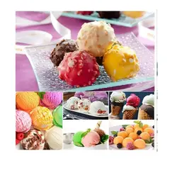 PASTELERIUS - X6 Cucharas Helado Concionadora Cuchara Helado Cuchara De Helado De Helado Cuchara Profesional 6cm