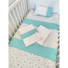 GENERICO - Juego de sabana mas cobertor cuna colecho bebe