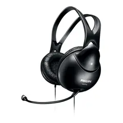 PHILIPS - Audífonos SHM190000 con Micrófono para PC Negro