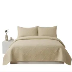 GENERICO - Cubrecama Quilt Super King Beige