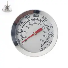 GENERICO - Termómetro para Horno de Acero Inoxidable Rango hasta 500°C