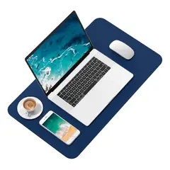 GENERICO - Alfombrilla para Mouse de Cuero Impermeable Reversible 80x40 cm