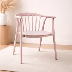 GENERICO - Pack 4 Sillas Woody de Polipropileno con Brazos - Interior y Exterior - Colores Variados