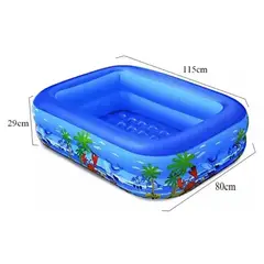 GENERICO - Piscina Inflable Rectangular 29x80x115CM