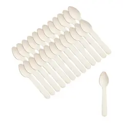 PASTELERIUSCL - X100 Cucharas Postres Cucharas Desechables Cucharas Helado