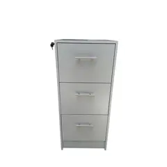 GENERICO - Mueble Kardex Archivador 3 Cajones Gris Claro