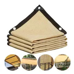 KUANGYE - Malla Sombra Vela Tela Lona Toldos 5x5 Raschel 80% Sombra