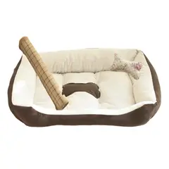 ATURE - Cama Suave Para Mascotas Perros Y Gatos Talla 80x60cm