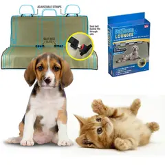 MOVI - FUNDA DOBLE CUBRE ASIENTO TRASERO DE AUTO PARA MASCOTAS