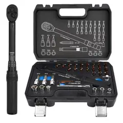 KUANGYE - Llave De Torque Profesional 1/4 2-24nm 33piezas