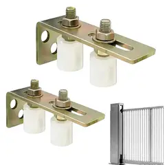 DEKANO - Pack 2 Guía Soporte Ajustable Para Portón Corredizo Nylon