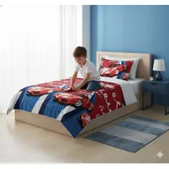 GENERICO - CUBRECAMA PARA NIÑOS Y NIÑAS TELA QUILT DE VERANO HERMOS DISEÑO 1.5 PLAZAS LZ