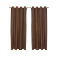 OKAY - Cortinas Bumbu Liso Hogar 2 Paños 140x220 Cm