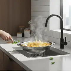 GENERICO - Colador Bowl Escurridor De Acero Inoxidable 30 Cm Con Asas