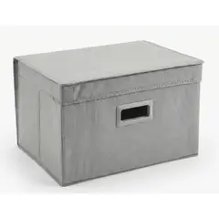 HD HOGAR SPA - Caja Plegable Organizadra Para Ropa Con Tapa Transparente M