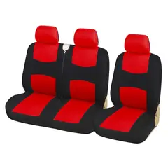 MUNDO MAGIA - Funda Cubre Asientos Auto Universal Forro Color Rojo